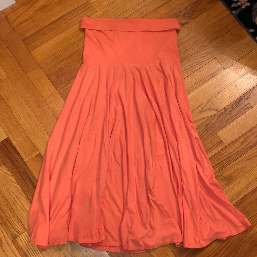 J Crew Strapless Convertible coral Dress